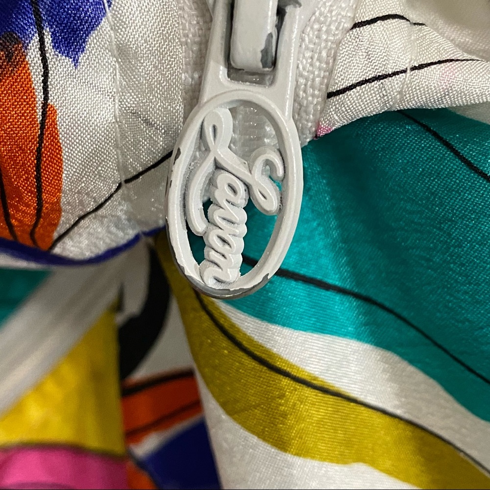 Vintage LAVON Funky Colorful Windbreaker Zip Up Jacket - Picture 8 of 13